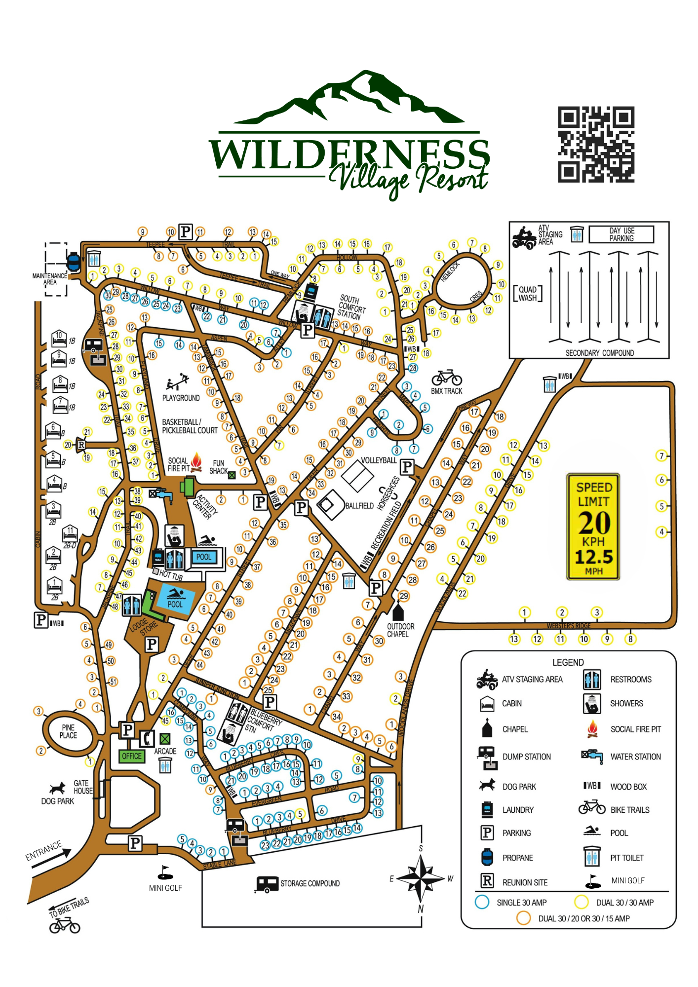 Wilderness Village Resort Color Map
